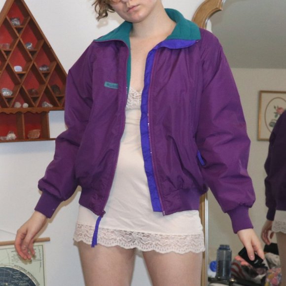 Columbia Jackets & Blazers - "columbia sportswear" 80s fleece lined wind breaker